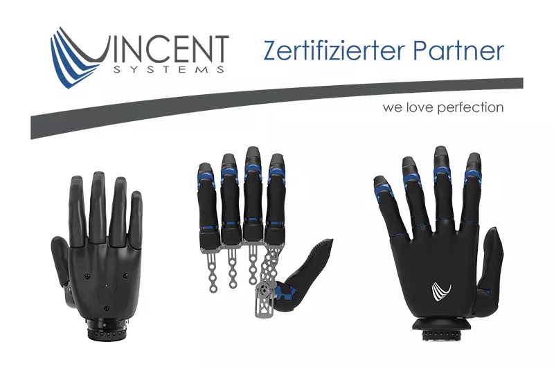 Sanitätskaufhaus Kellner - Relaunch 2025 - Werkstatt - Incent Systems Partner - Handprothesen mit Fingergelenken
